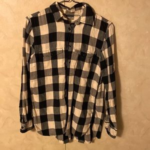 Ralph Lauren black & white flannel